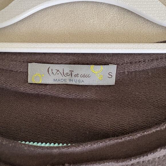 Chalet et cici Tunic Womens Small Lagenlook Boho Vacation Resort Travel Coastal - Picture 2 of 6